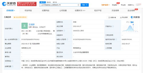 小商品城成立企業管理公司，注冊資本3億元專注企業管理咨詢
